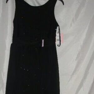 Girls size 7 New Amy's closet sleeveless Sequin bodice Black Party Dress